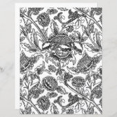 Page de coloriage pour adultes, William Morris Sun (Devant / Derrière)