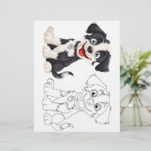 Page de coloriage pour chien de jote Cartoon (Debout devant)