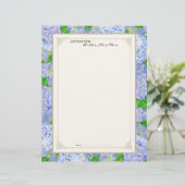Page de conseil de la mariée Blue Hydrangea dentel (Debout devant)