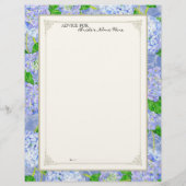 Page de conseil de la mariée Blue Hydrangea dentel (Dos)