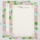 Page de conseils pour la nuptiale Pink Hydrangea d (Devant / Derrière)