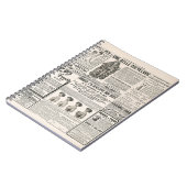 Page de journal avec publicité antique (Côté gauche)