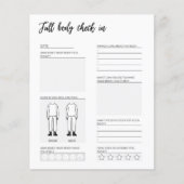 Page de journal de contrôle du corps (Devant)