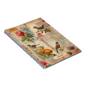 Page de journal de récupération avec fleurs et ois (Côté Droit)
