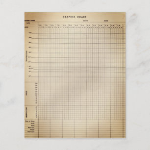 Page de la carte de l'infirmière vintage