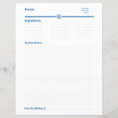 Page de livre de recettes de flocon de neige de No (Devant)