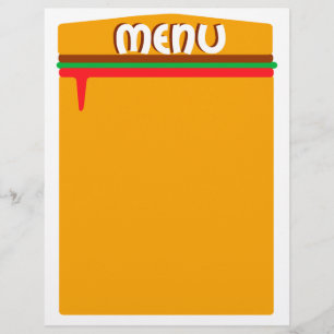 page de menu hamburger