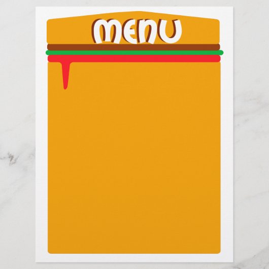 page de menu hamburger (Devant)