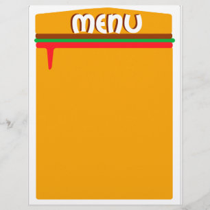 page de menu hamburger