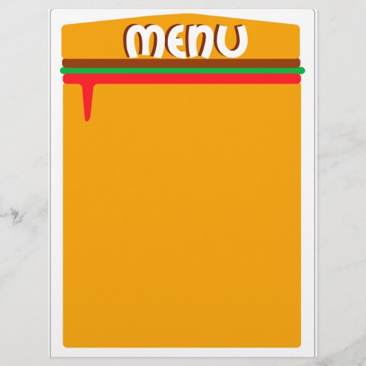 page de menu hamburger (Devant)