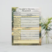 Page de planification des détails de voyage pour l (Debout devant)