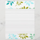 Page de recette à bordure feuillue moderne (Devant)