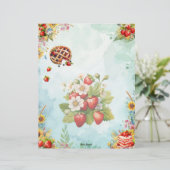 Page de recette complète de la crème de fraise (Debout devant)