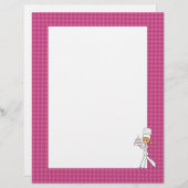 Page de recette Cute Baker Chef Art Unled Recette (Devant / Derrière)