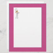 Page de recette Cute Baker Chef Art Unled Recette (Devant / Derrière)