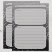 Page de recette de fade gris foncé classe tourbill (Devant / Derrière)