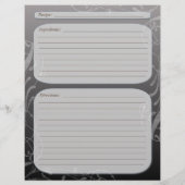 Page de recette de fade gris foncé classe tourbill (Dos)