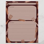 Page de recette des ustensiles de cuisine Brown (Dos)