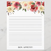 Page de recette Douche d'aquarelle rose vif (Dos)