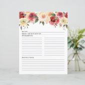 Page de recette Douche d'aquarelle rose vif (Debout devant)