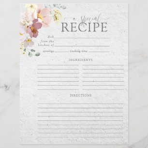 Page de recette Fête des mariées Fleur Jardin Rose