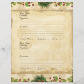 Page de recette Livre de Noël de famille Recette (Dos)