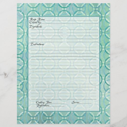 Page de recette Livre de recettes du patrimoine fa (Devant)