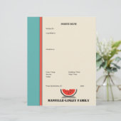 Page de recette personnalisée de la bande de pastè (Debout devant)