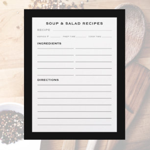 Page de recette Soupe & Salade