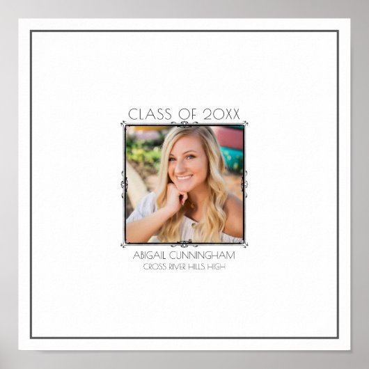 Page de scrapbook ou affiche avec photo et autogra (Devant)