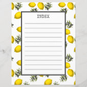 Page de séparation de recette | Insert de classeur (Dos)