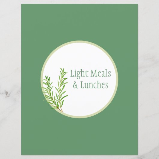 Page de séparation de recette - Insert pour classe (Devant)