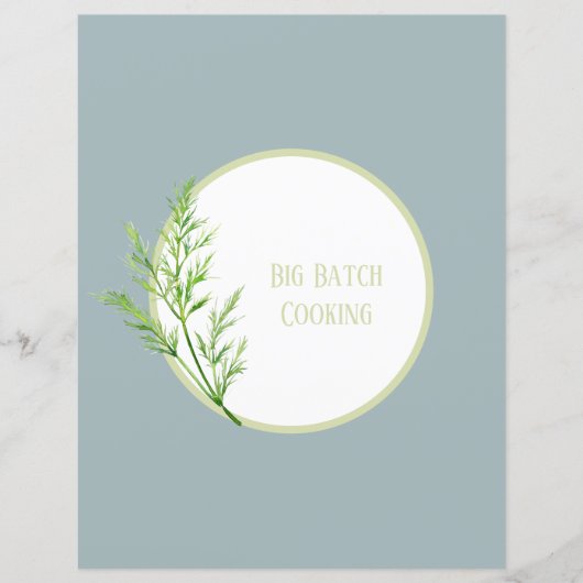 Page de séparation de recette - Insert pour classe (Devant)