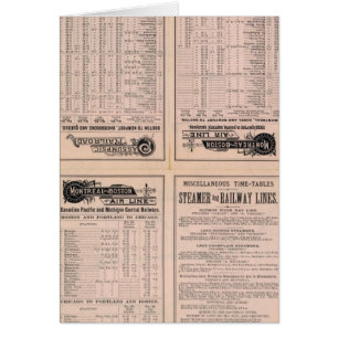 Page de texte Ligne aérienne Montréal et Boston
