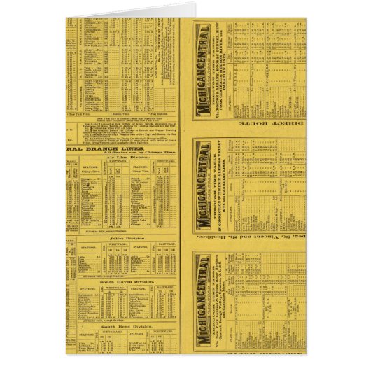 Page de texte Michigan Central Railroad (Devant)