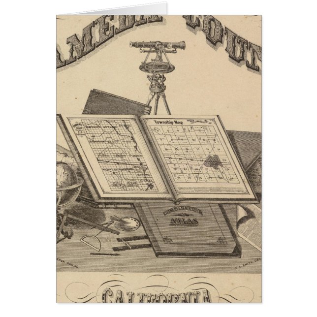 Page de titre Carte de l'atlas du comté d'Alameda (Devant)