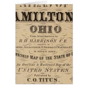 Page de titre de l'Atlas du comté de Hamilton