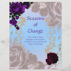 Page de titre des saisons de changement - Papier p