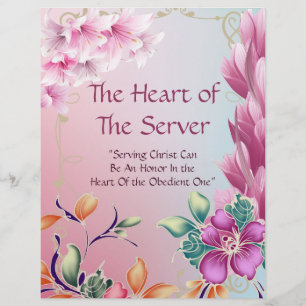 Page de titre du serveur Heart sur papier personna
