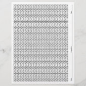Page de tricot horizontal à colorier soi-même (Dos)