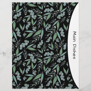 Page Divider de Recette Chic Black Eucalyptus Gree