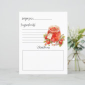 Page du livre de recettes pour Jam Jelly (Debout devant)