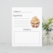 Page du livre de recettes pour les cupcakes (Debout devant)