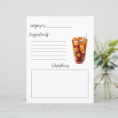 Page du livre de recettes pour Recettes de café fr (Debout devant)