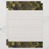 Page Elégante Gold Gothic Night Linked Recette Ins (Devant / Derrière)