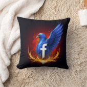 Page Facebook Logo Coussin Cover - Le confort renc (Couverture)