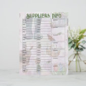 Page Fournisseurs du planificateur de jardin flora (Debout devant)