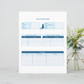 Page Gardien de dossiers de soins de santé Blue Ca (Debout devant)