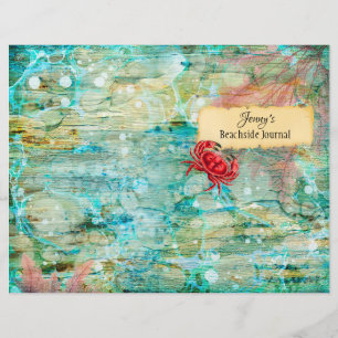 Page Journal COVER du crabe vintage