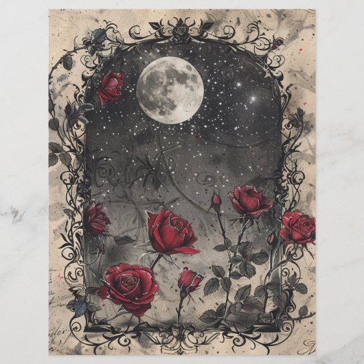 Page Journal de junk gothique vintage (Devant)